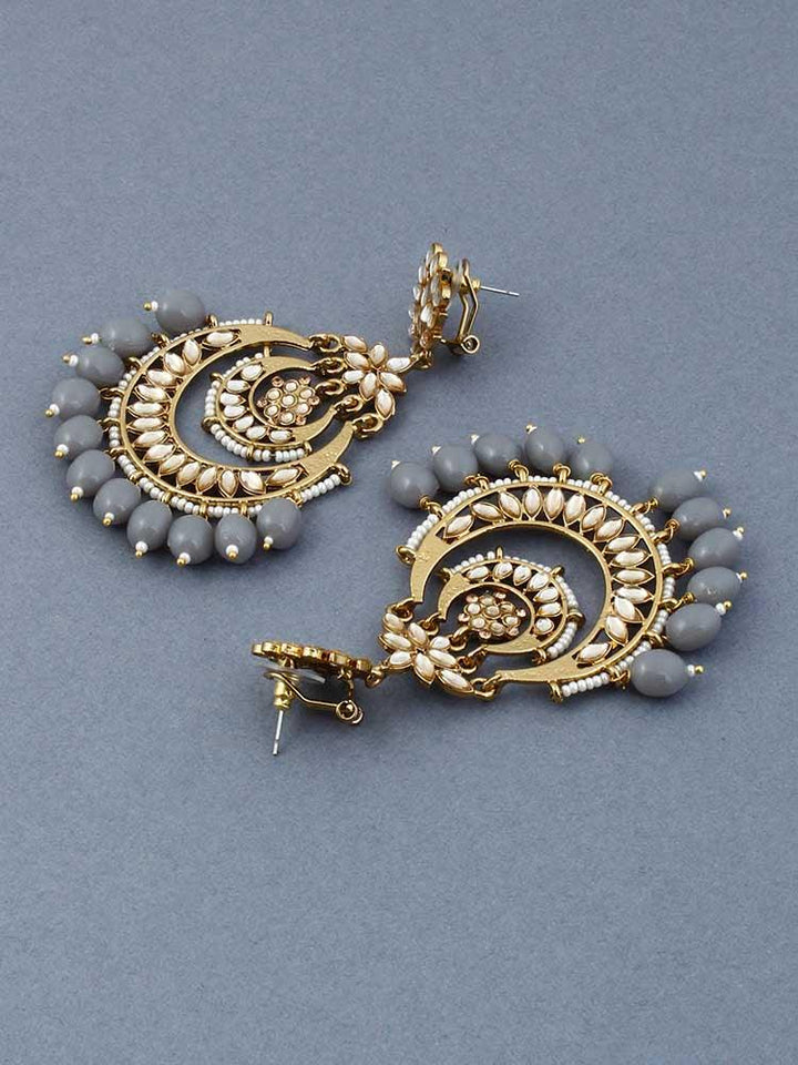 Grey Mumtaz Chandbalis - Bling Bag