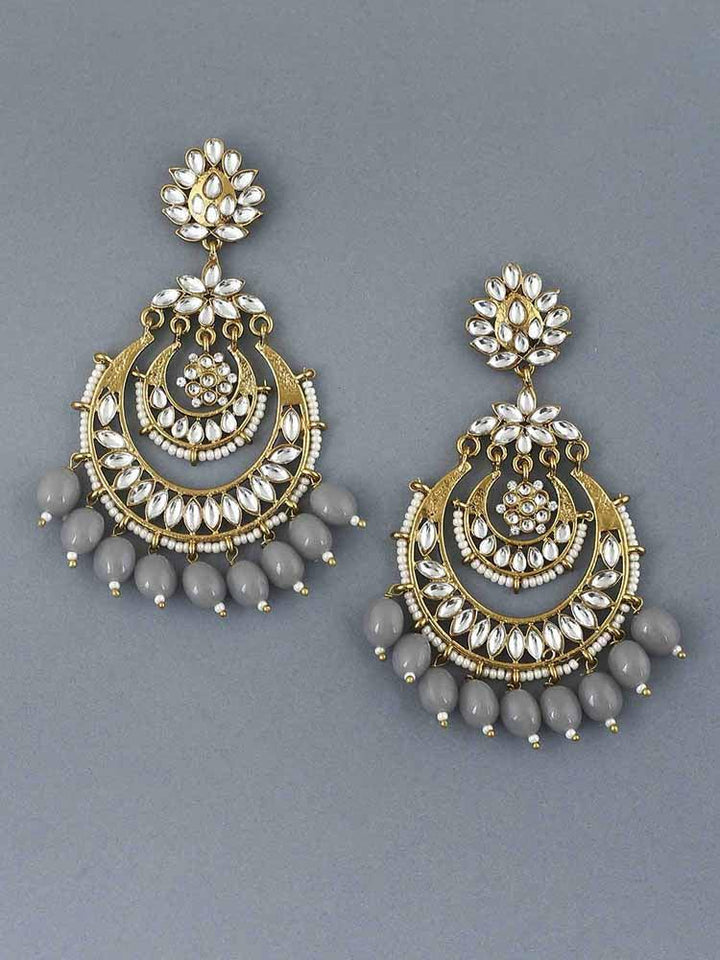 Grey Mumtaz Chandbalis - Bling Bag