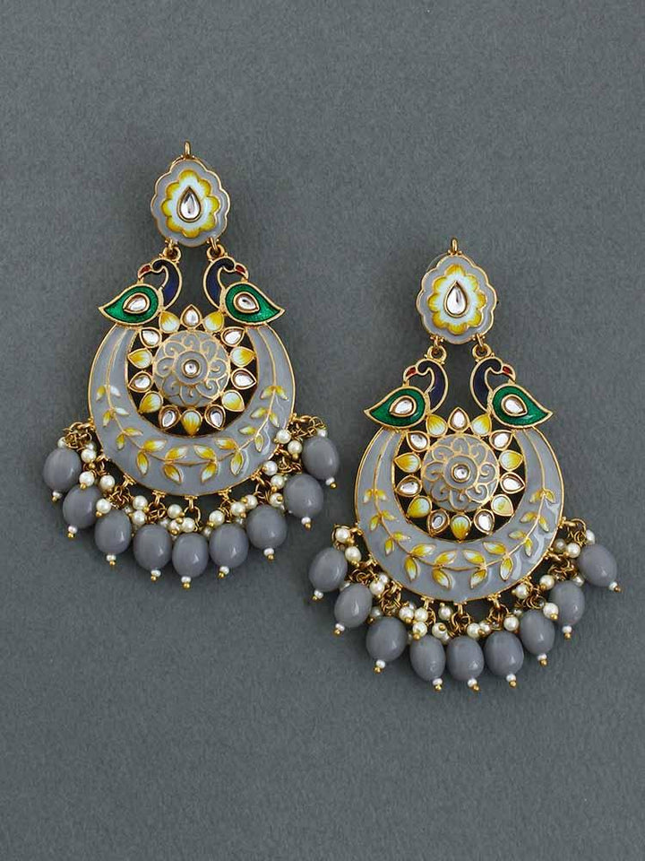 Grey Sangini Chandbalis - Bling Bag