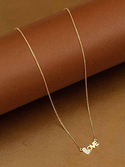 necklaces - Bling Bag Golden Abira Love Necklace