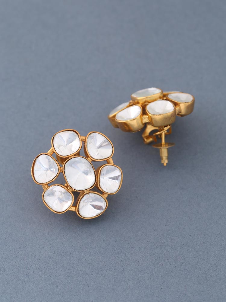 Golden Alani Stud Earrings
