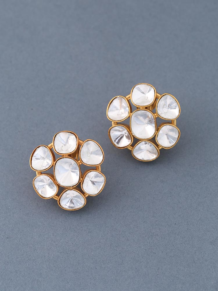 Golden Alani Stud Earrings