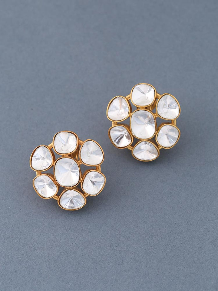 Golden Alani Stud Earrings