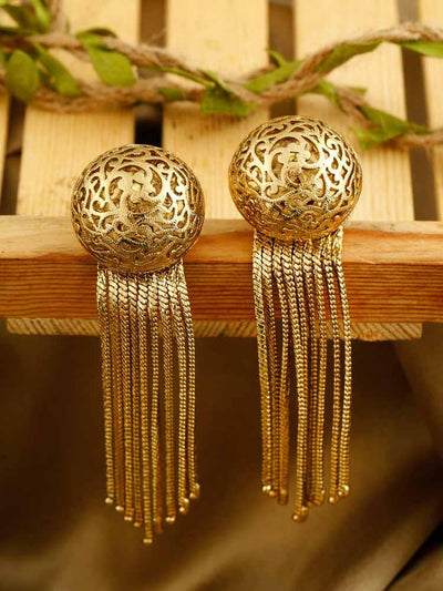 earrings - Bling Bag Golden Balqis Designer Earrings