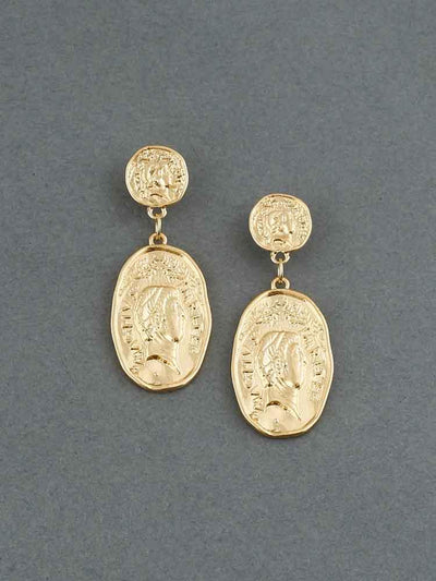 earrings - Bling Bag Golden Ceeja Dangler Earrings