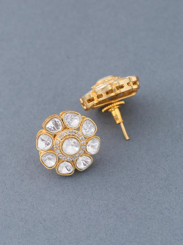 Golden Eesha Stud Earrings