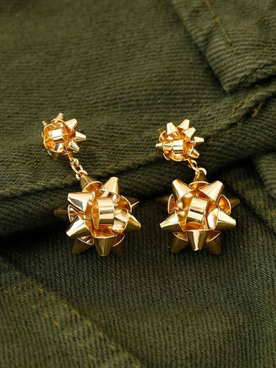 earrings - Bling Bag Golden Hima Dangler Earrings