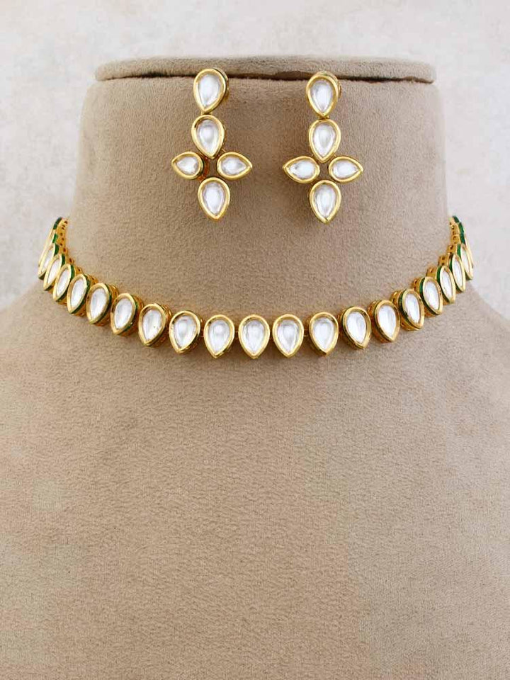 Golden Jayanthi Plated Jewellery Set - Bling Bag