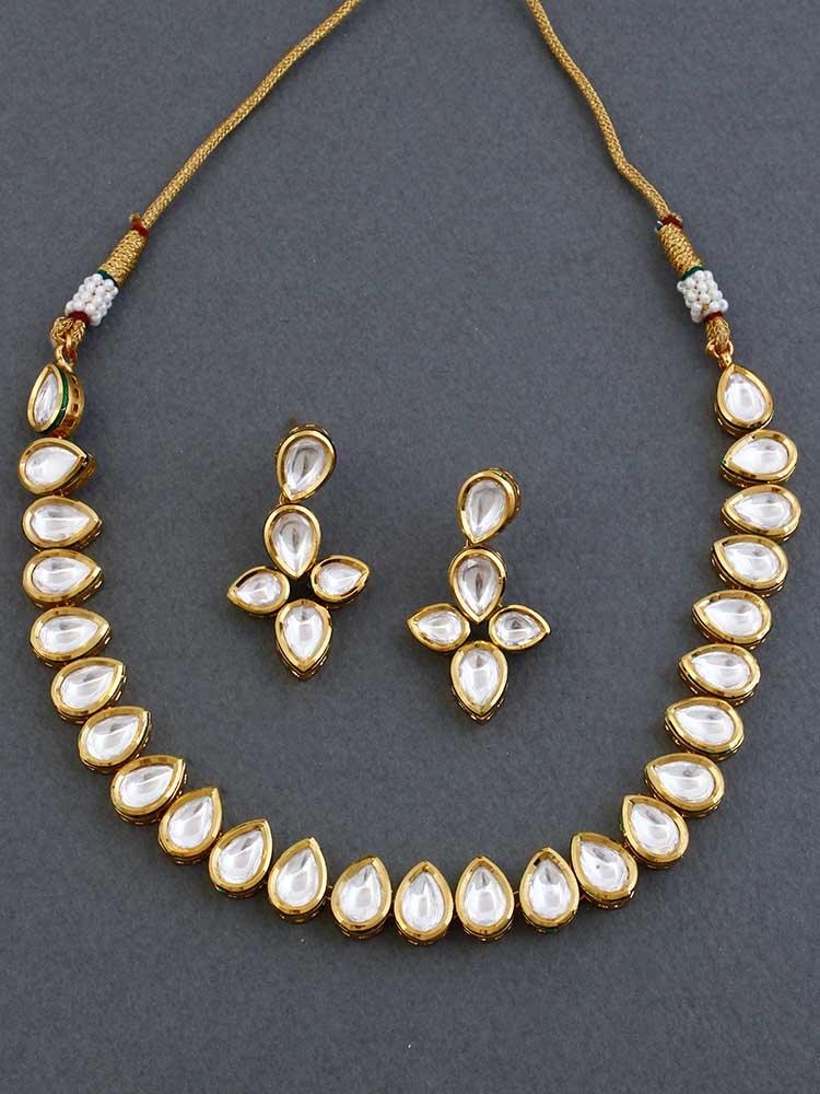 Golden Jayanthi Plated Jewellery Set - Bling Bag