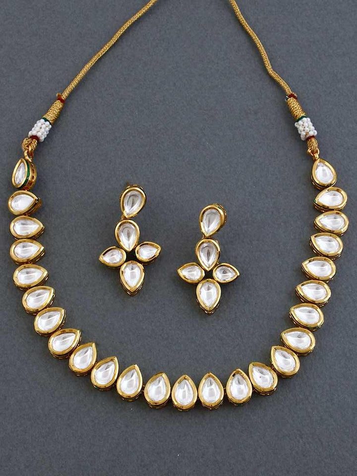 Golden Jayanthi Plated Jewellery Set - Bling Bag