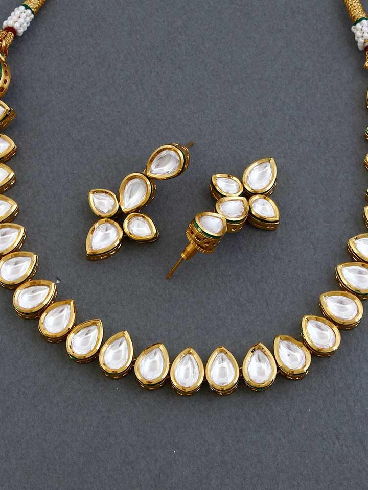 Golden Jayanthi Plated Jewellery Set - Bling Bag