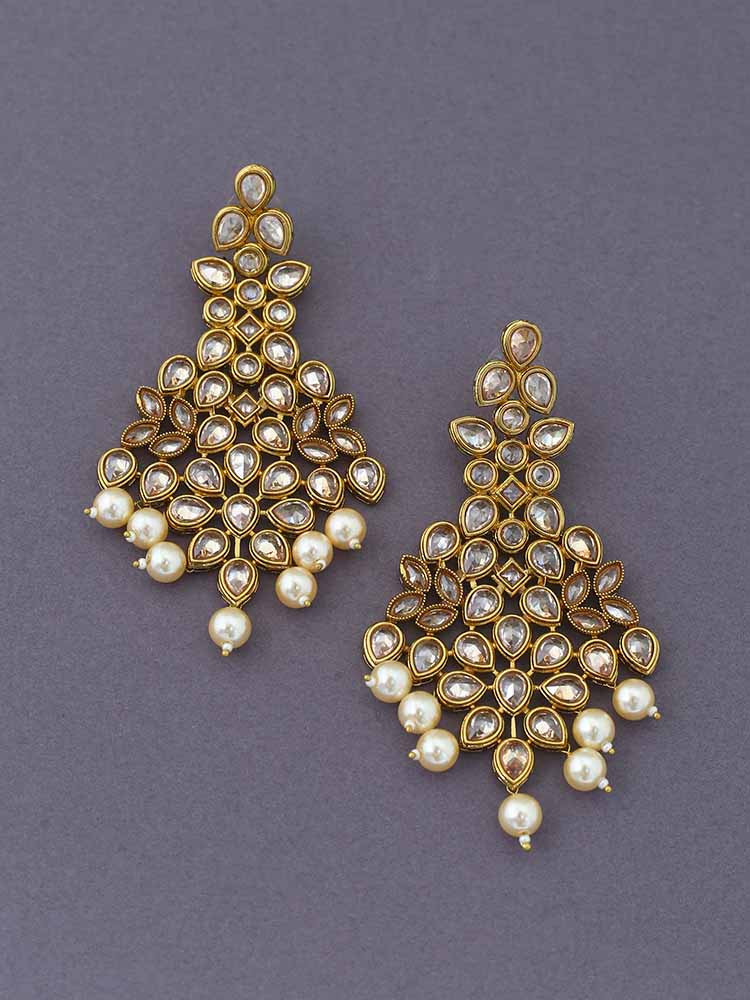 Golden Karnam Dangler Earrings