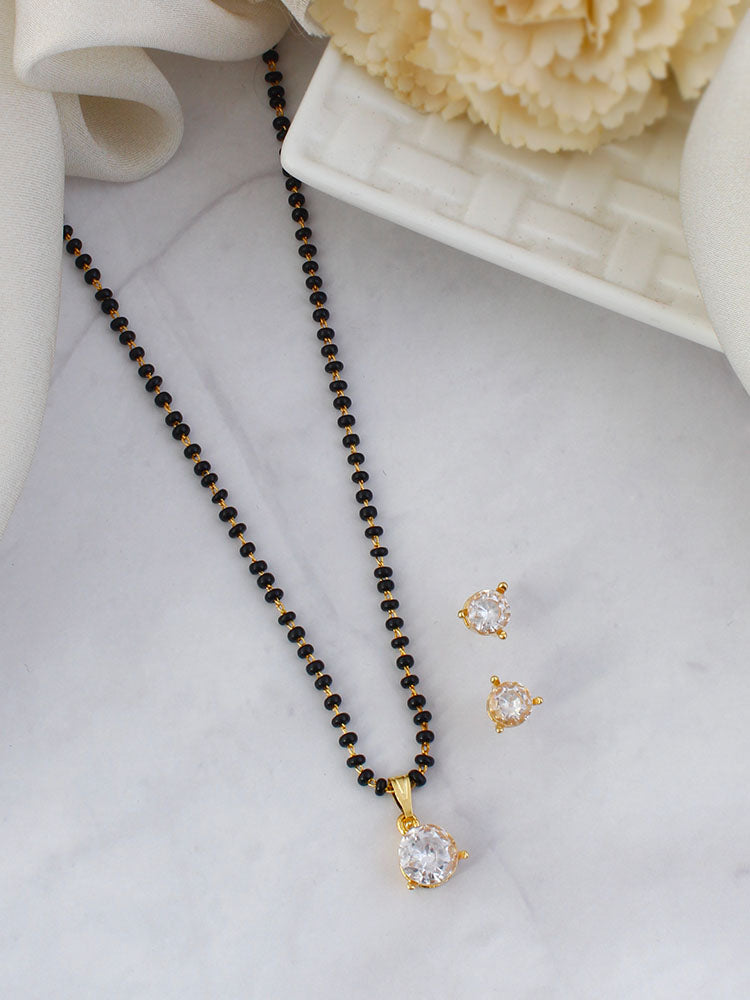 Golden Mahnoor Mangalsutra Set