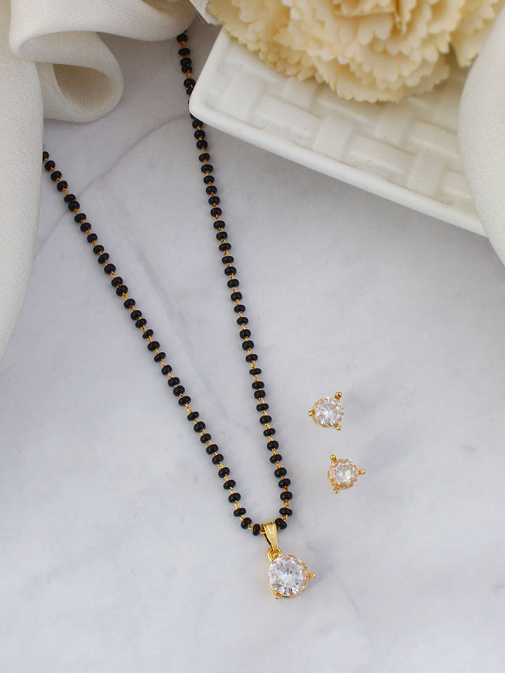 Golden Mahnoor Mangalsutra Set