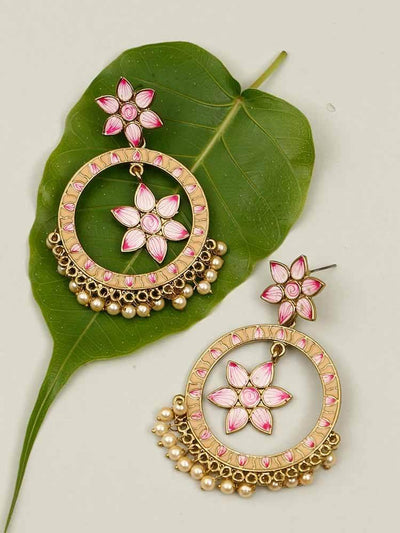 earrings - Bling Bag Golden Marcy Chaandbali Earrings