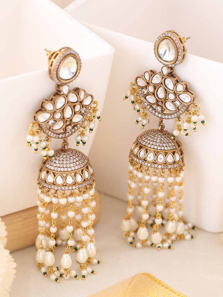 Golden Misha jhumkis