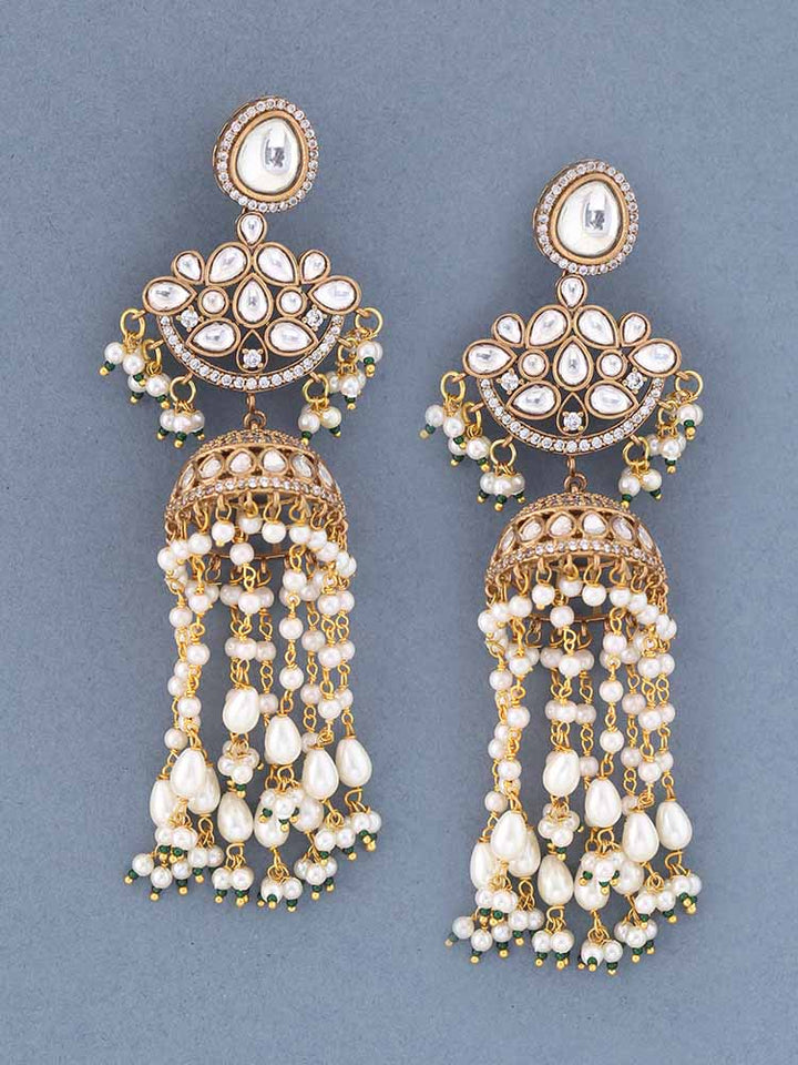 Golden Misha jhumkis