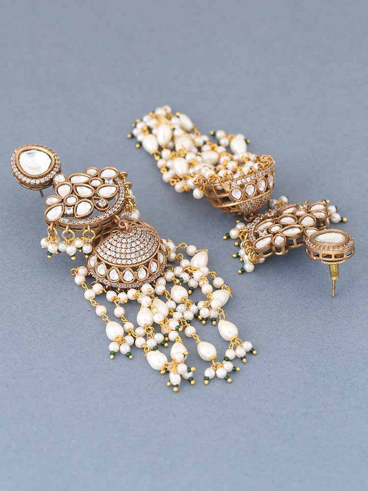 Golden Misha jhumkis