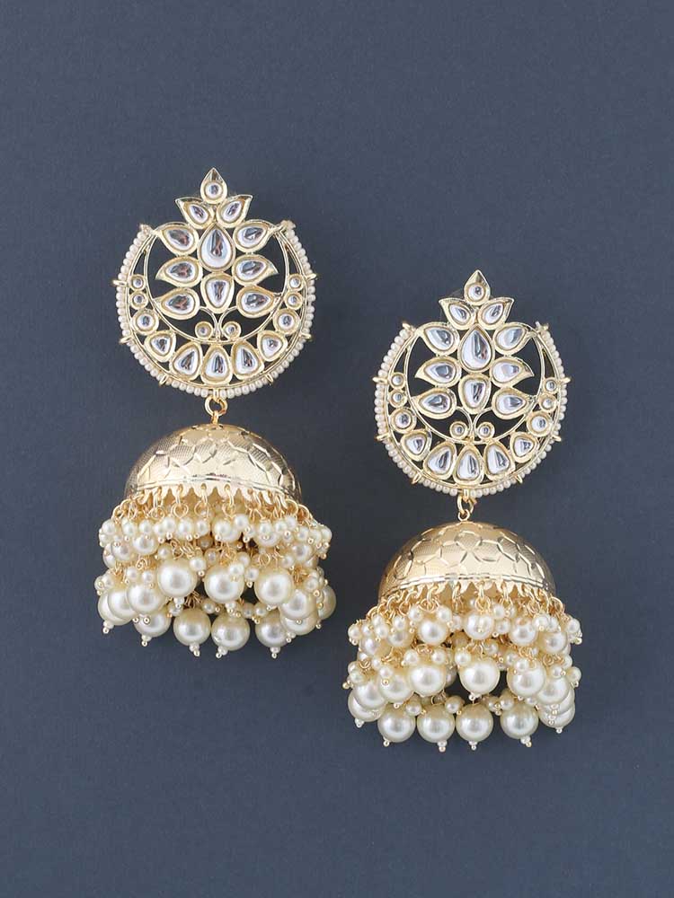 Golden Prajwala Jhumkis