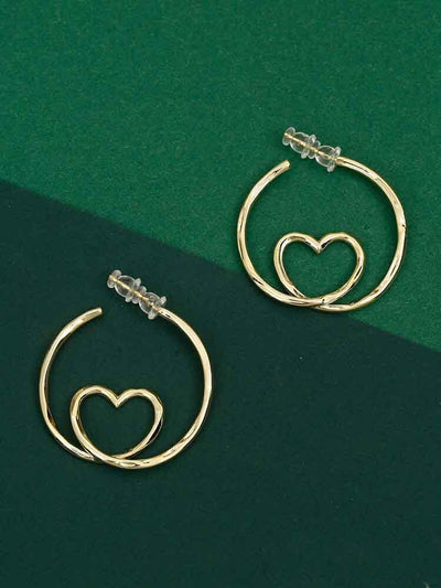earrings - Bling Bag Golden Primula Hoop Earrings