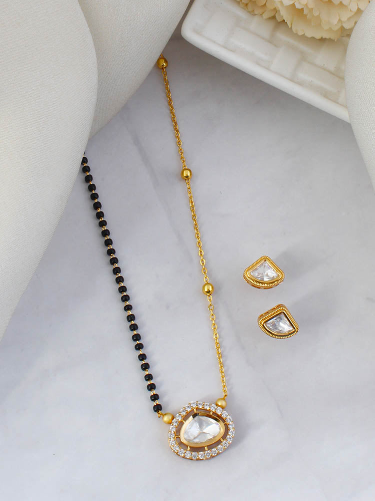 Golden Sehrish Mangalsutra Set