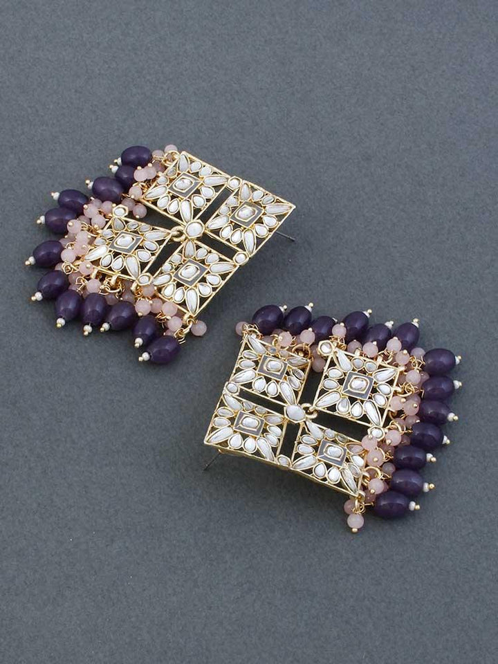 Grey Praruj Satrangi Studs - Bling Bag