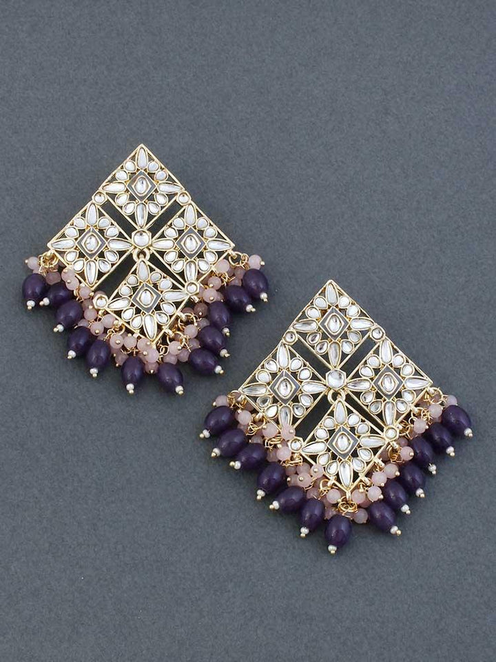 Grey Praruj Satrangi Studs - Bling Bag