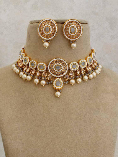 Grey Shobha Jewellery Set - Bling Bag