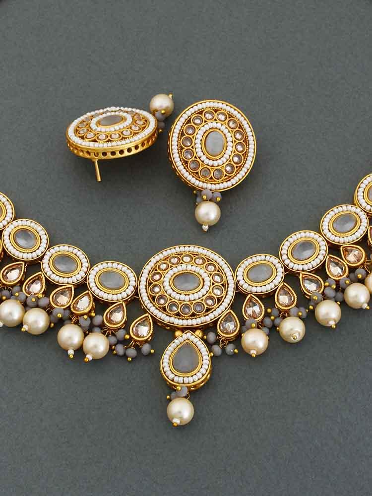 Grey Shobha Jewellery Set - Bling Bag