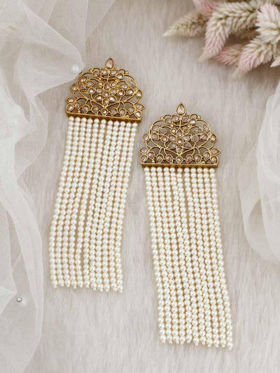 Ivory Anusha Designer Earrings - Bling Bag