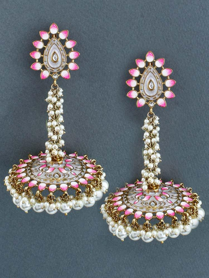 Ivory Jacki Jhumkis - Bling Bag