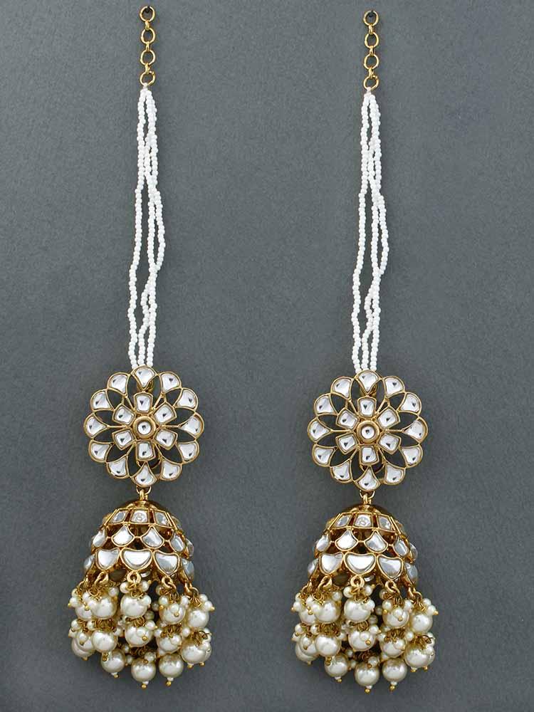 Ivory Malka Sahara Jhumkis - Bling Bag