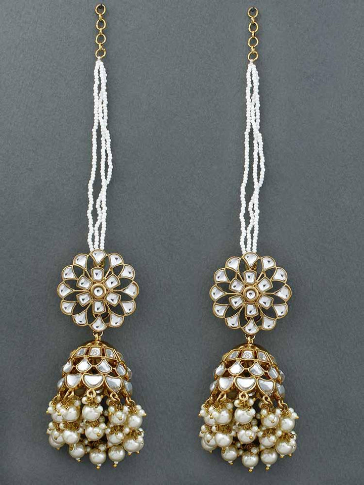 Ivory Malka Sahara Jhumkis - Bling Bag