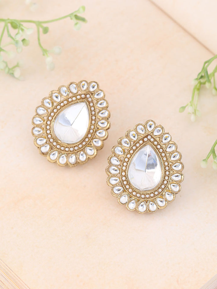 Ivory Bashmini Studs