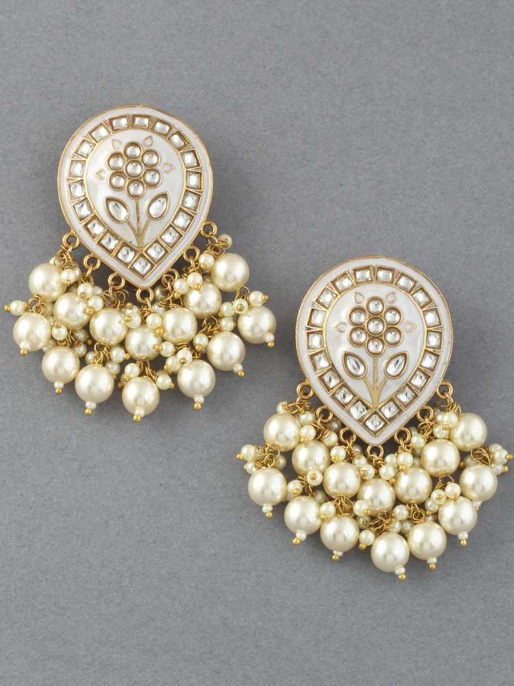 Ivory Charmi Designer Earrings - Bling Bag
