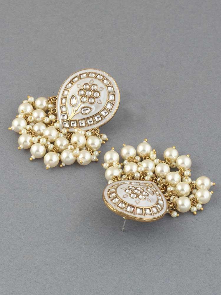Ivory Charmi Designer Earrings - Bling Bag