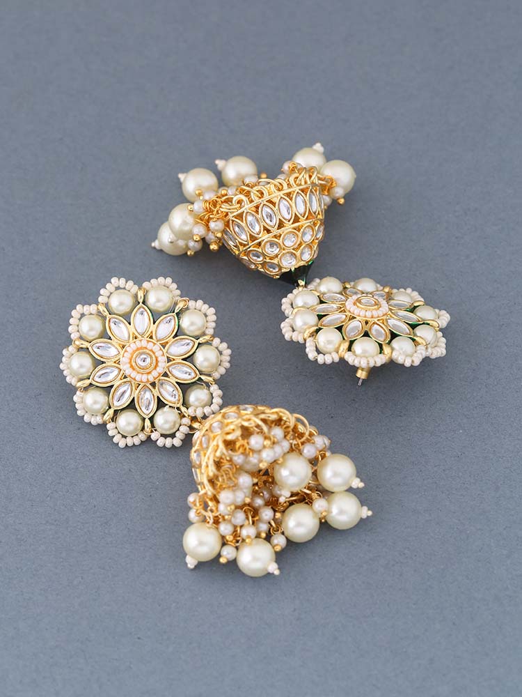 Ivory Chirasvi Jhumkis
