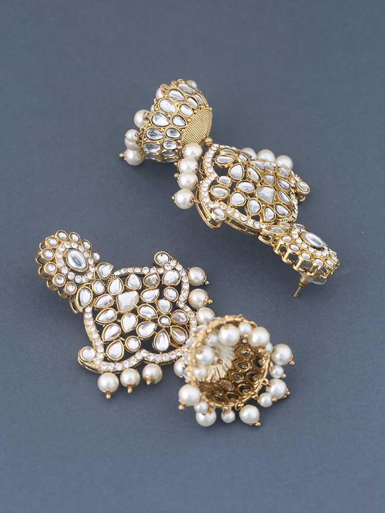 Ivory Gurleen Jhumkis