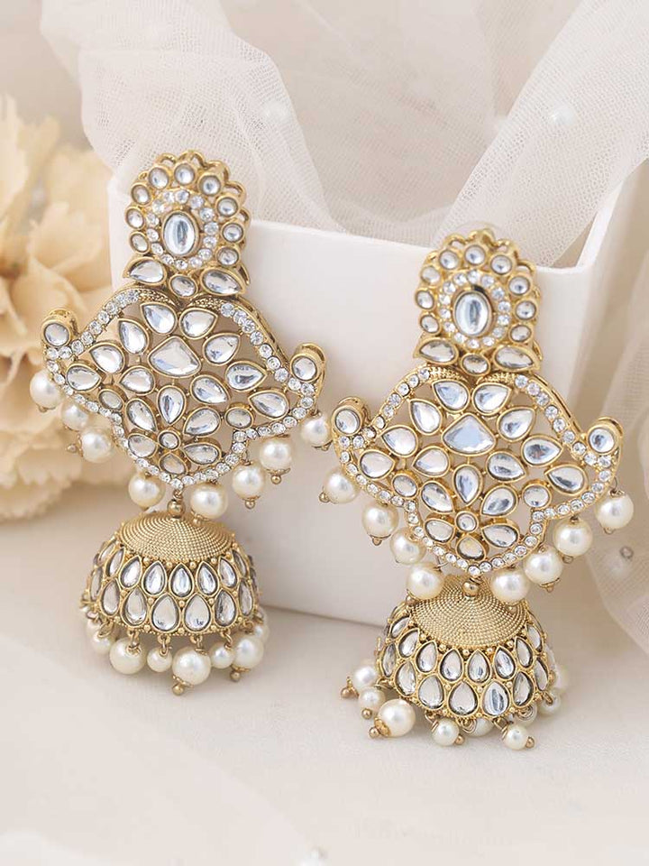 Ivory Gurleen Jhumkis