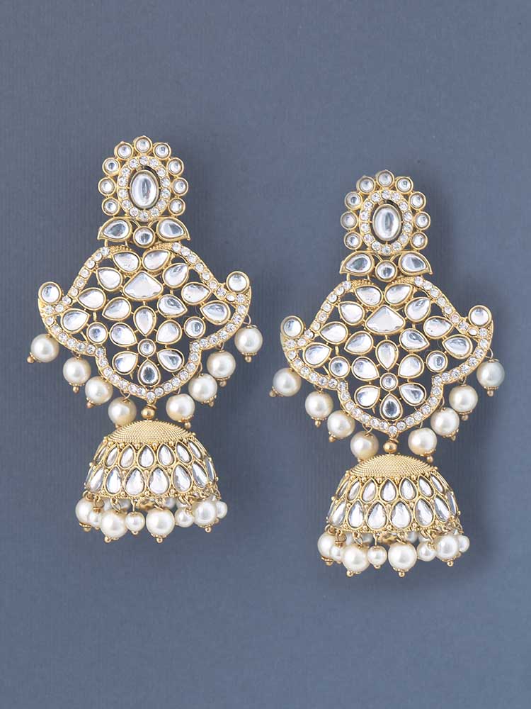 Ivory Gurleen Jhumkis