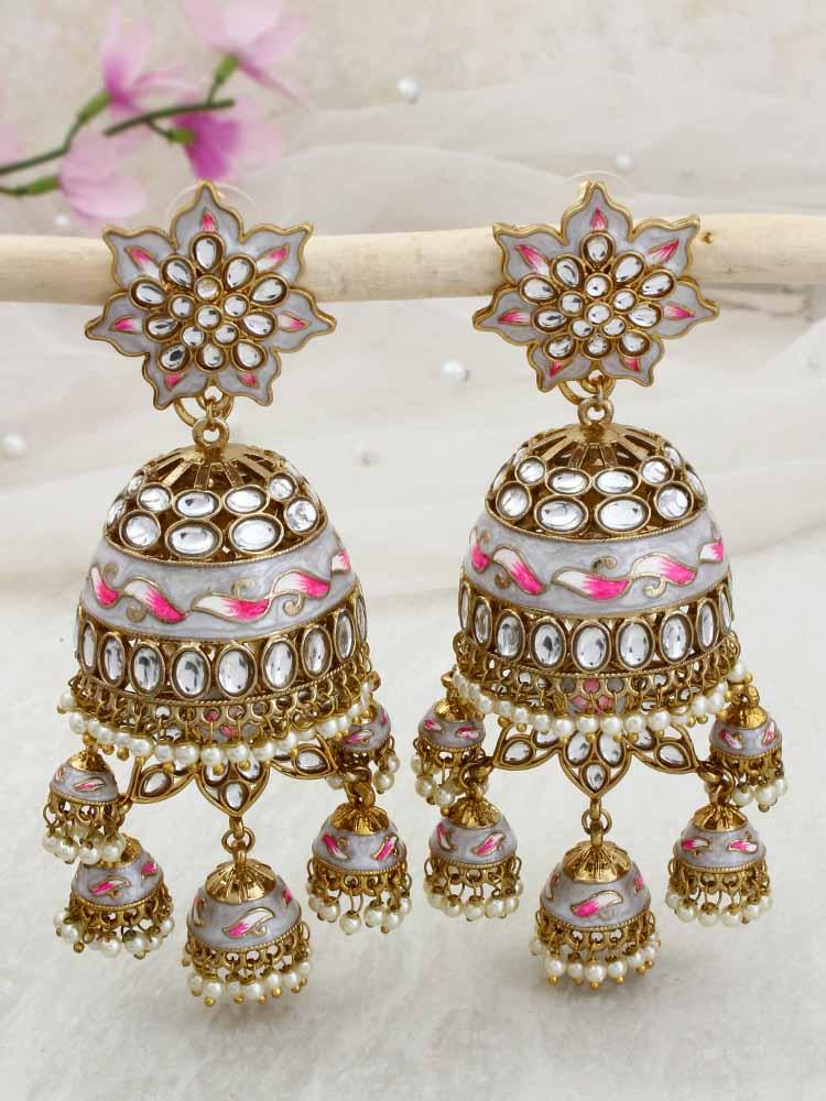 Ivory Kristina Jhumkis - Bling Bag