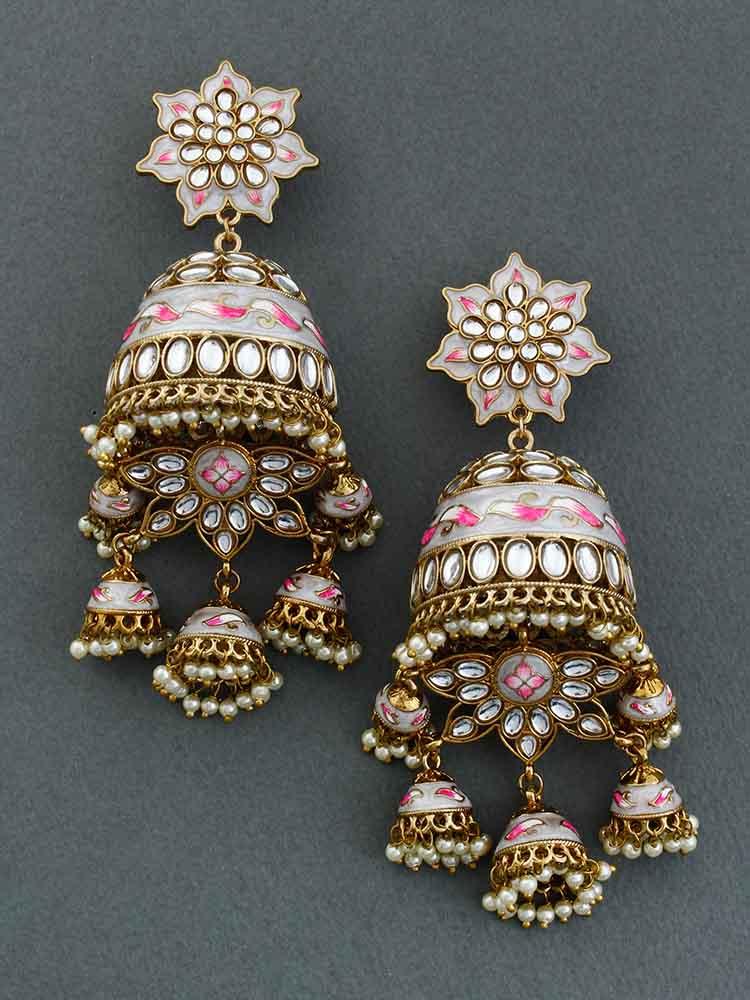 Ivory Kristina Jhumkis - Bling Bag