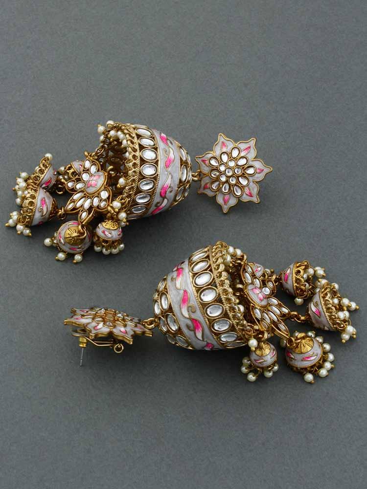 Ivory Kristina Jhumkis - Bling Bag