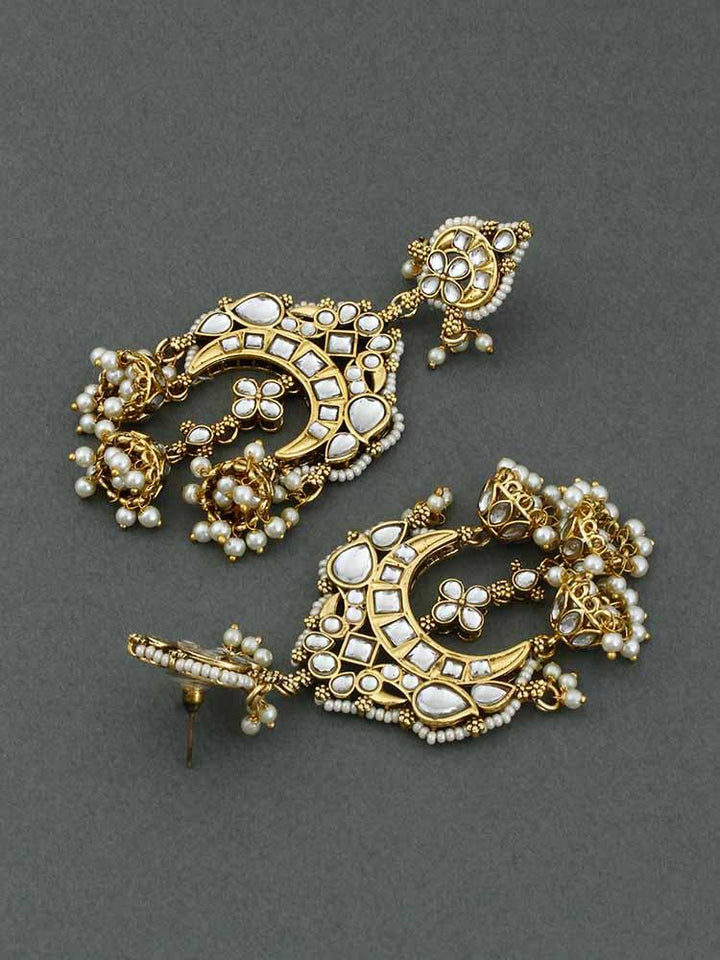 Ivory Sayi Jhumkis - Bling Bag