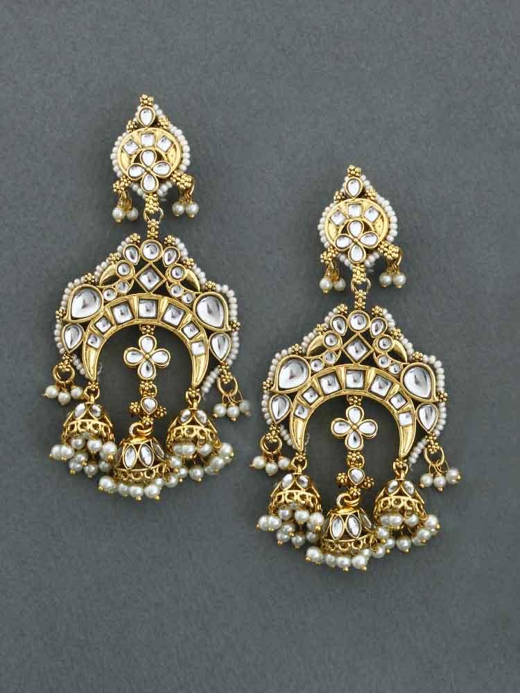 Ivory Sayi Jhumkis - Bling Bag