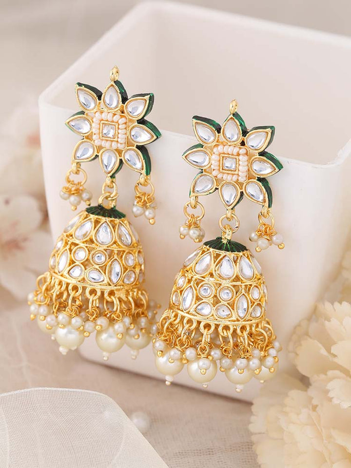 Ivory Thanvika Jhumkis