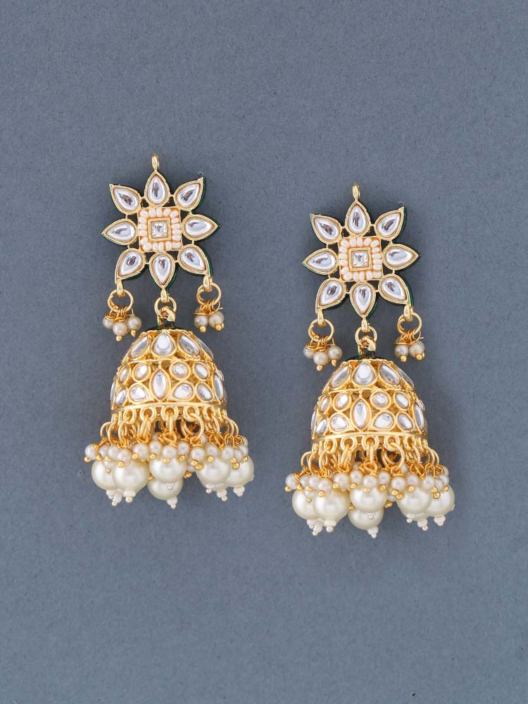 Ivory Thanvika Jhumkis