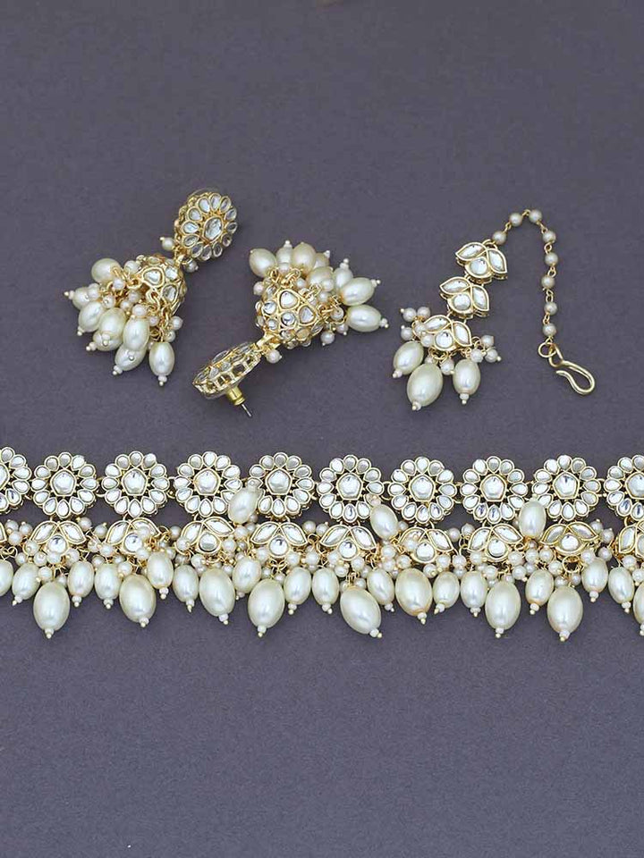 Ivory Tiya Jewellery Set