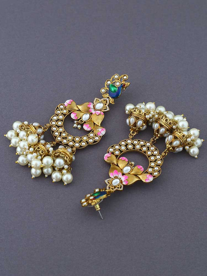 Ivory Vrishank Jhumkis