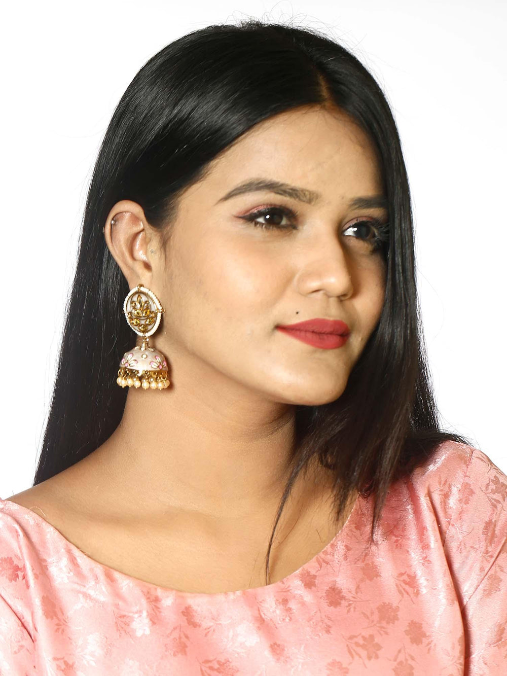 earrings - Bling Bag Ivory Havisha Ethnic Earrings